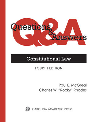 cover image of Questions & Answers: Constitutional Law
